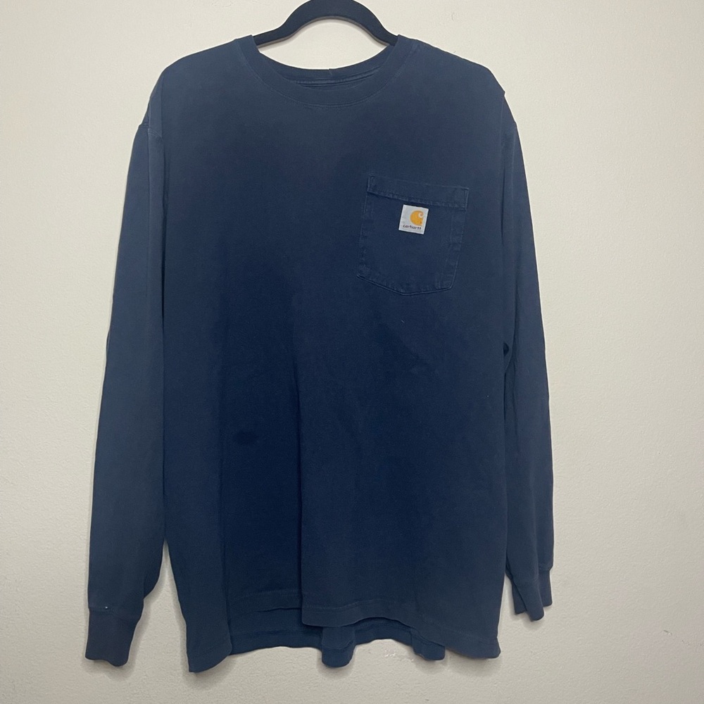 🍂 Carhartt Men's Blue Long Sleeve Shirt